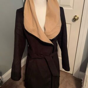 Worthington Black and Tan Trench Coat